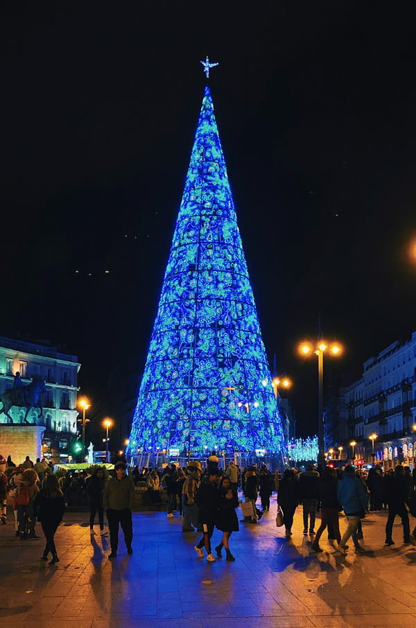 Christmas lighting-Madrid Spain