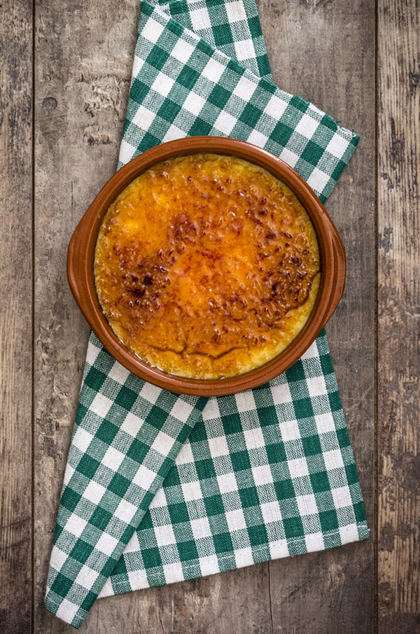 Crema Catalan is a famous dessert in Catalonia