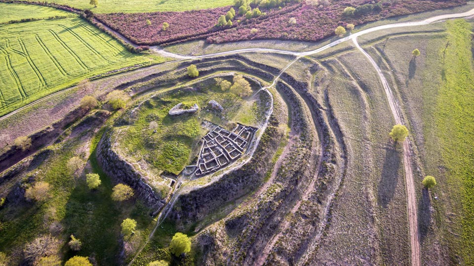 Celtic ruins Castromaior Portomarin Celtic ruins Castromaior Portomarin