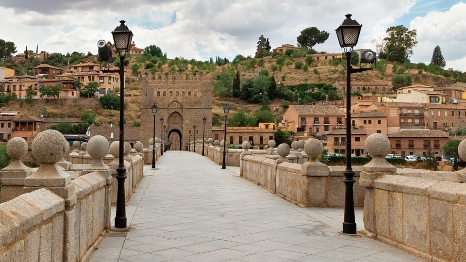 Alcantara Bridge in Toledo Spain