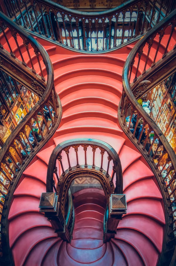 Lello Bookstore Staircase – Center Of Porto Portugal