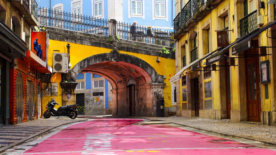Lisbon’s Pink Street