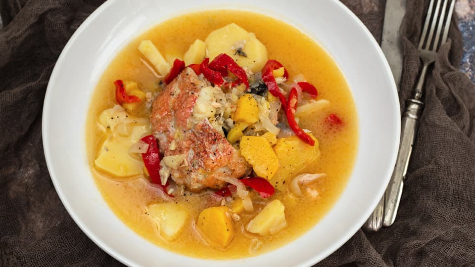 Typical Portuguese Fish Stew