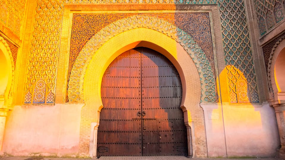 The Bab Mansour Gateway. Meknes