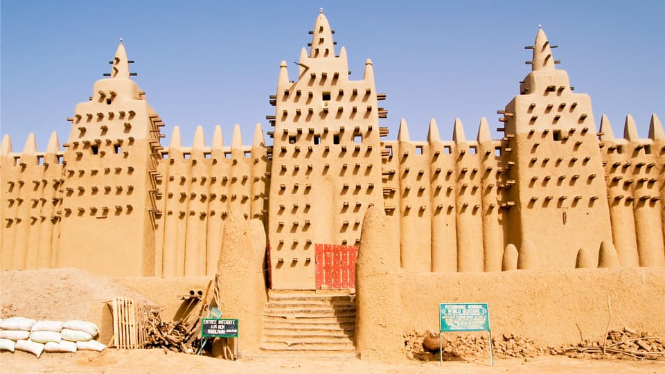 Great mosque of Djenne. Mali, Timbuktu