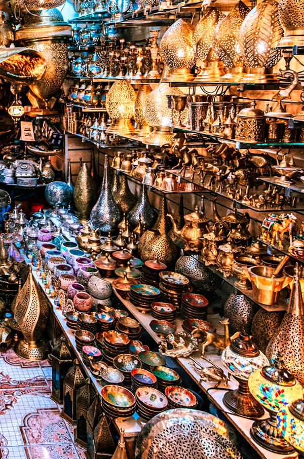Craft shop. Marrakesh