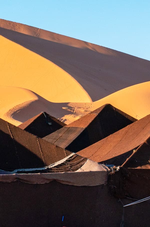 Luxury tent camp. Sahara desert Merzouga