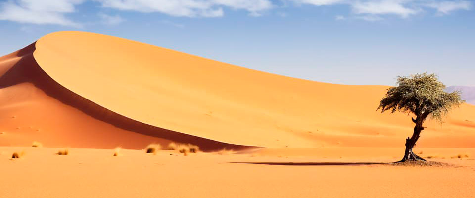 Dunes in Sahara Desert
