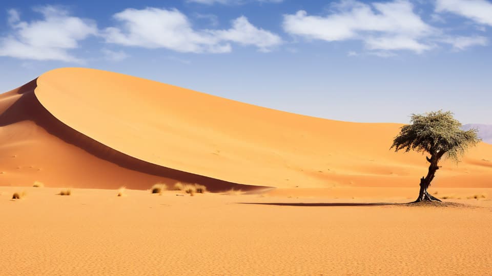 Dunes in Sahara Desert