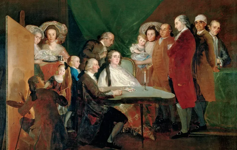The family of the infant Don Luis de Borbón. Goya