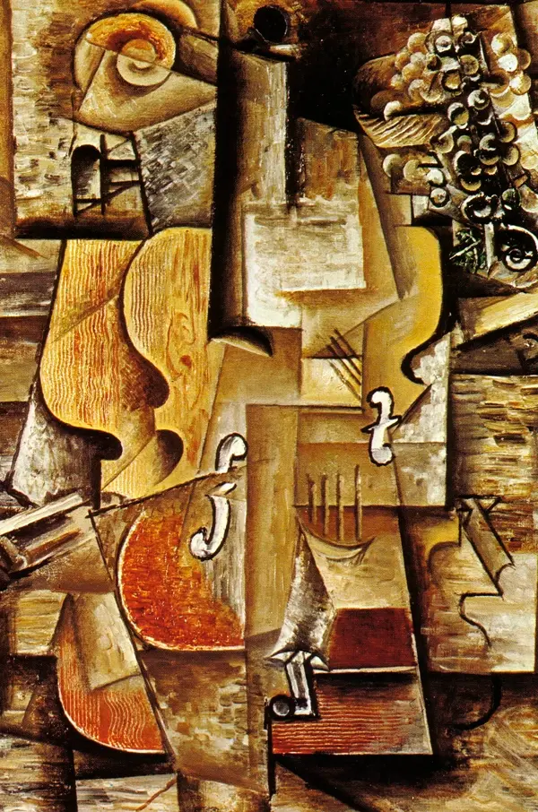 Violin and Grapes 1912. Picasso
