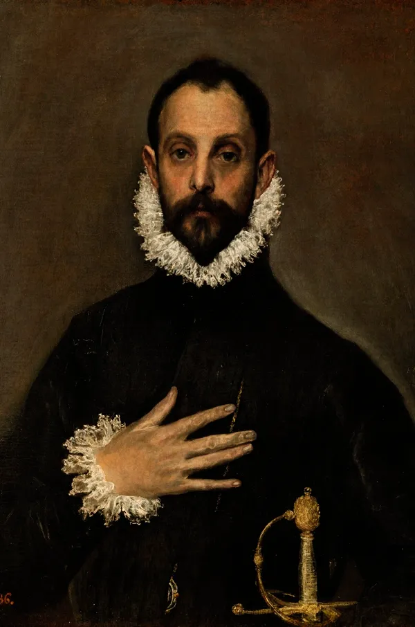 The Nobleman with His Hand on His Chest - El Greco