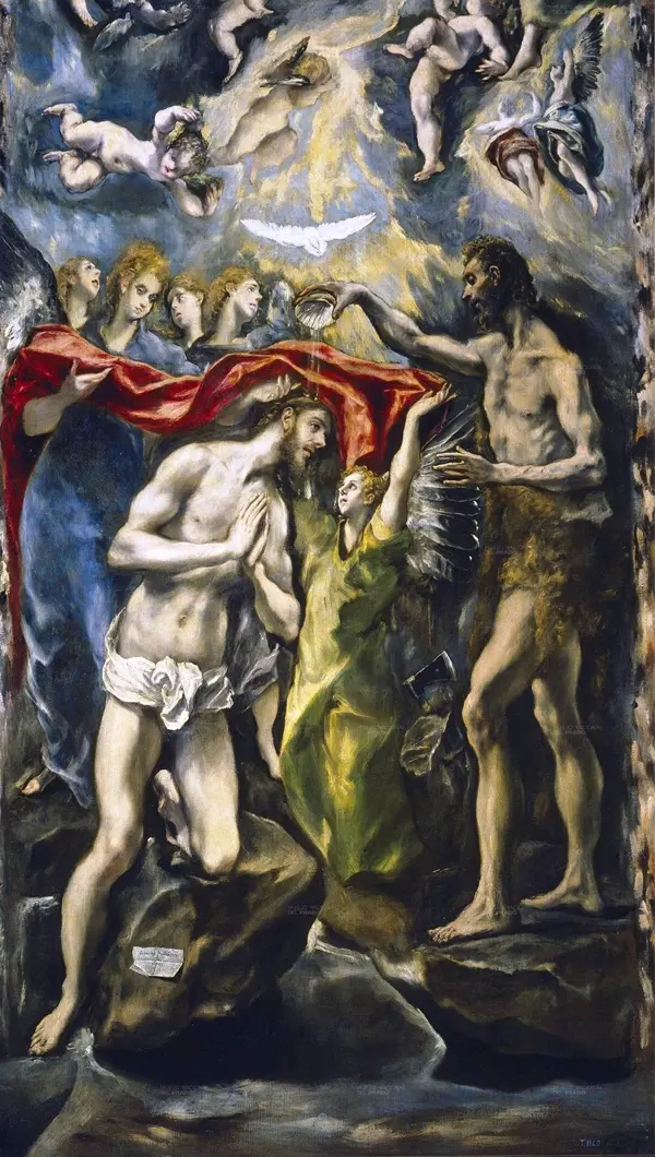 The Baptism of Christ by El Greco, Toledo.