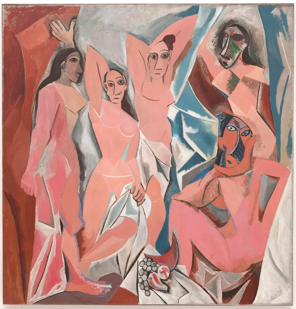 Les Demoiselles d'Avignon 1907. Picasso