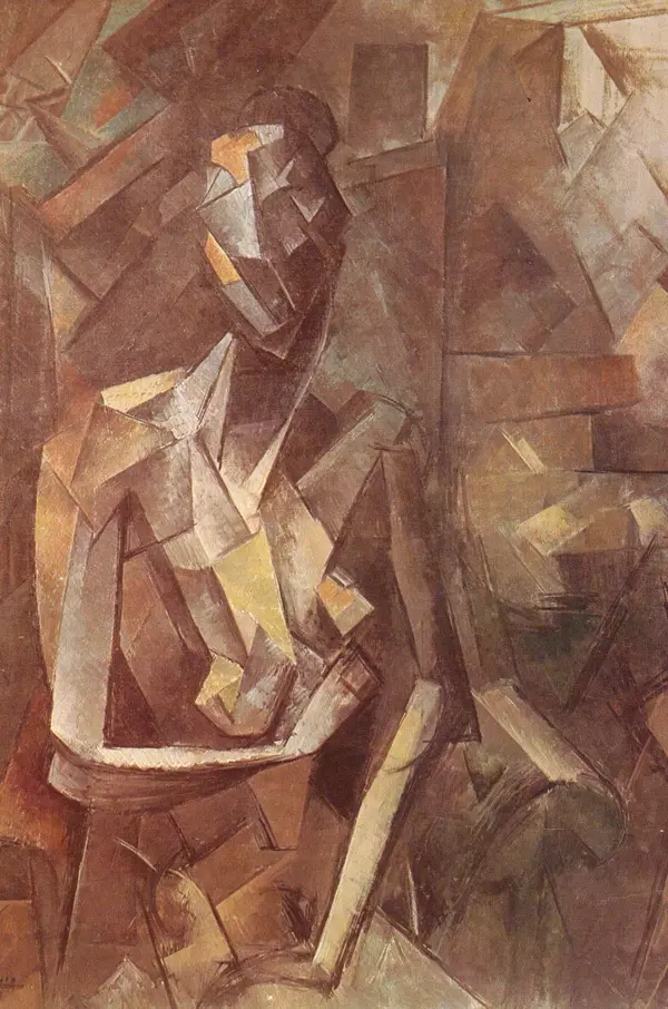 Seated Nude 1909-10 By Pablo Picasso