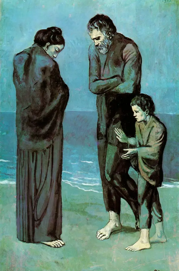 The tragedy 1903. Picasso