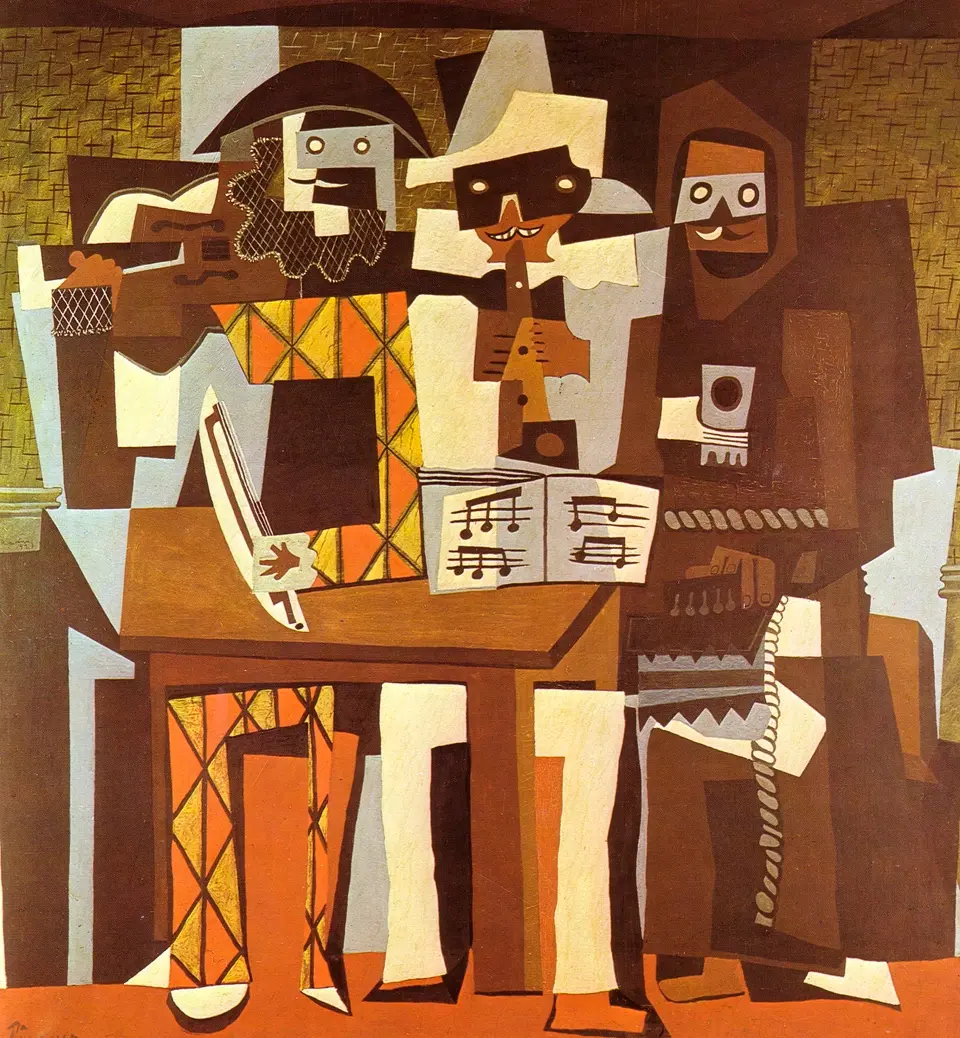 Three Musicians 1921. Pablo Ruiz y Picasso