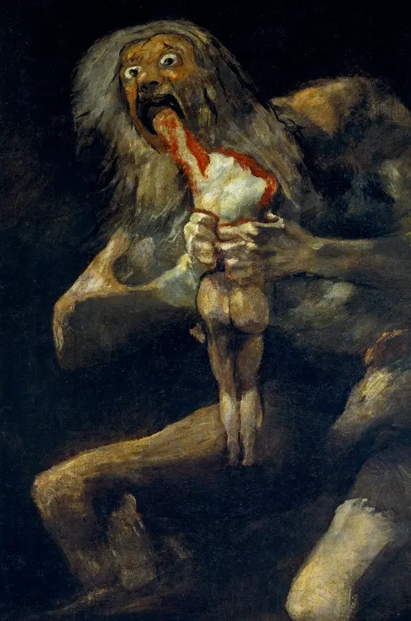 Saturn devouring his son. Goya