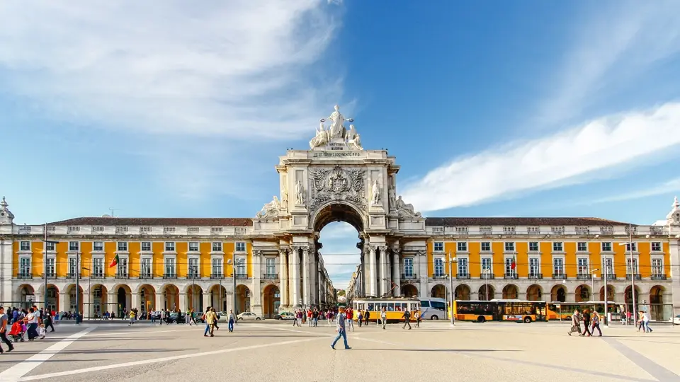 Praça do Comércio is one of the most important squares in Lisbon.