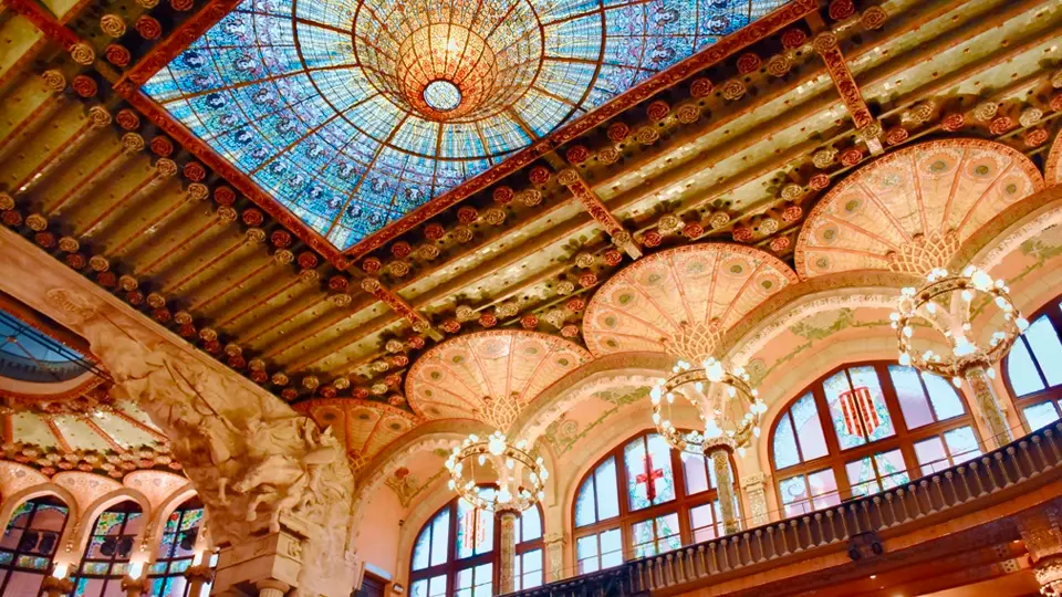 Palau de la Musica in Barcelona (Spain)