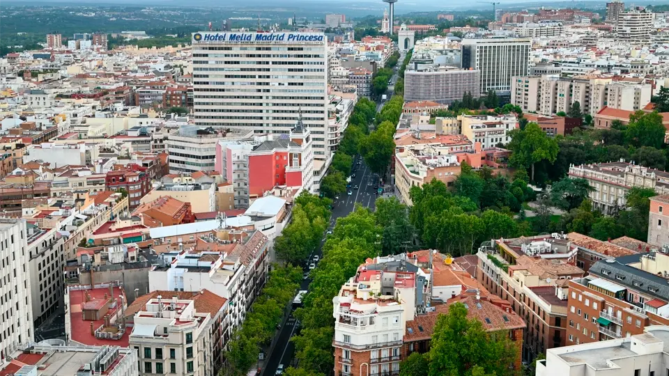 Princesa Street in Madrid