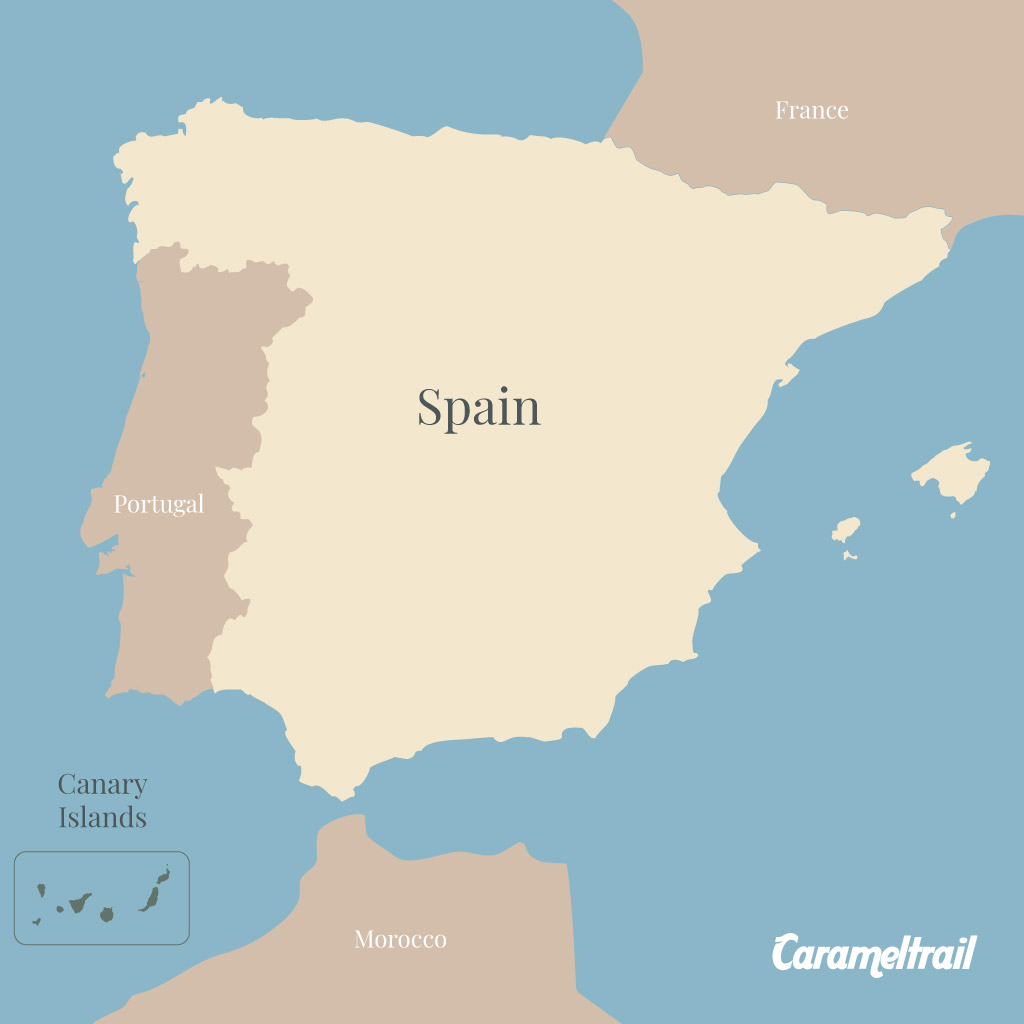 Location on the map of Canary Islands Location on the map of Canary Islands
