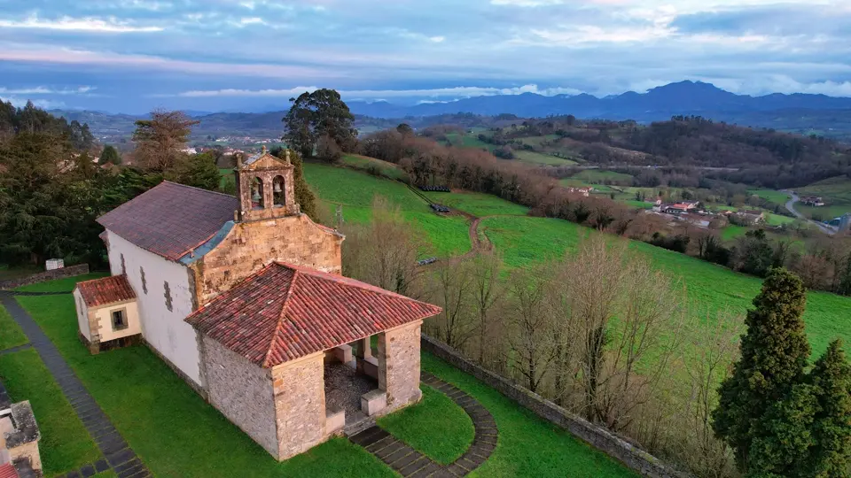 Romanic church in Sariego. Asturias Romanic church in Sariego. Asturias