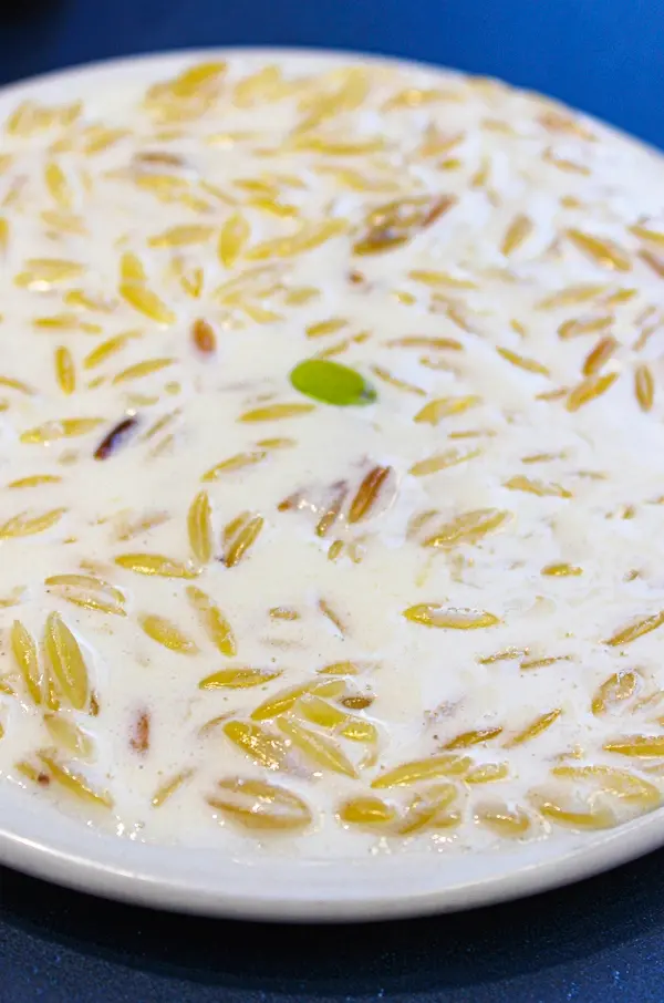 Orzo pasta with Idiazabal cheese