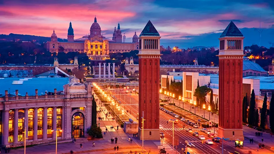 Spanish square. Barcelona Spanish square. Barcelona