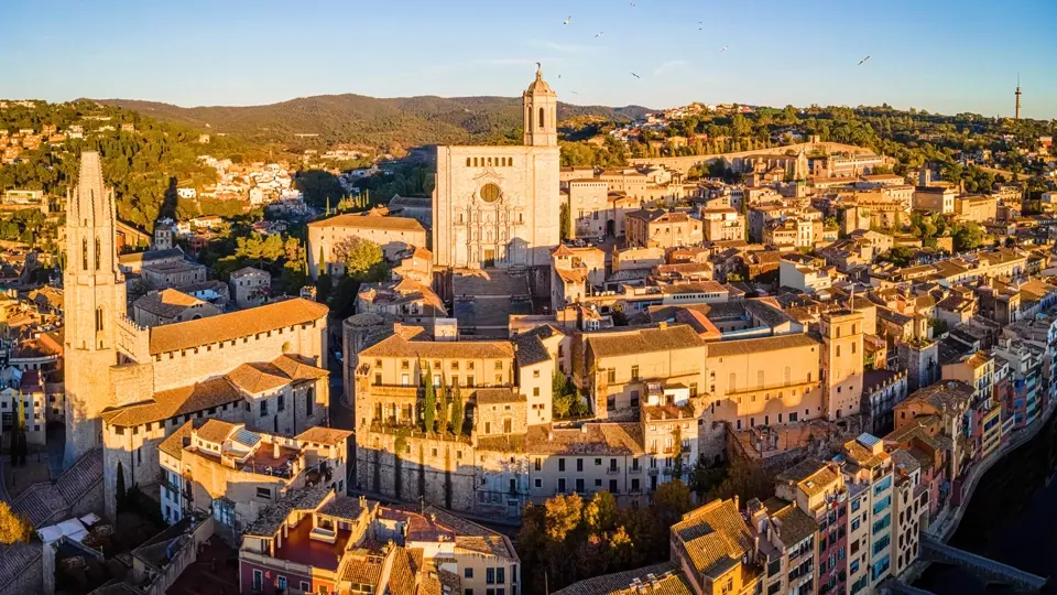 Aerial view of Girona Aerial view of Girona