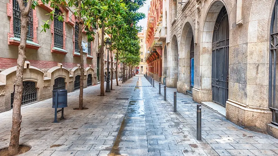 La Ribera district. Barcelona La Ribera district. Barcelona