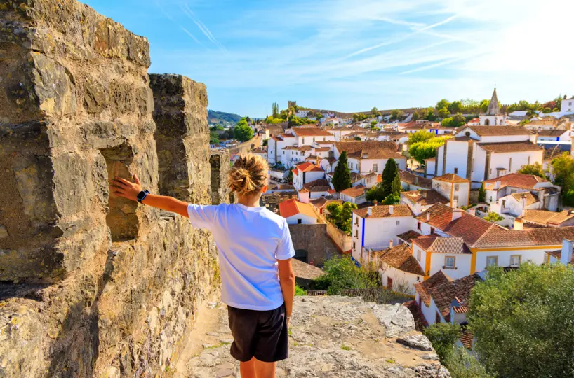 Tourist in Óbidos Tourist in Óbidos