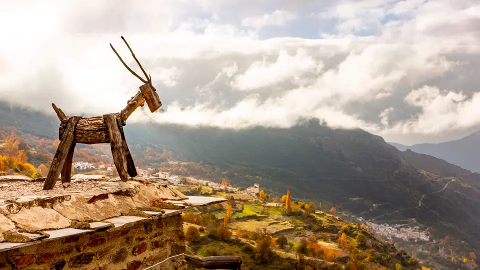 White village of Capileira. Sierra nevada White village of Capileira. Sierra nevada