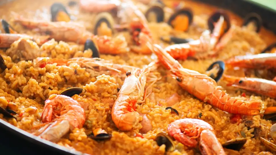 Traditional spanish paella Traditional spanish paella