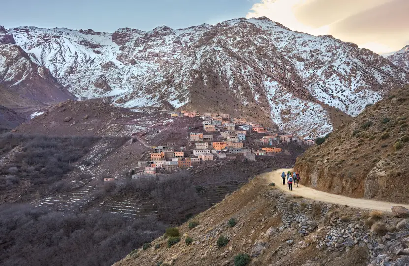 Berber village Ait Mizane. High Atlas mountain Berber village Ait Mizane. High Atlas mountain
