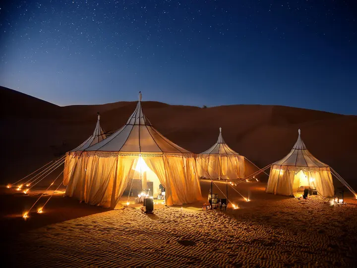 Sahara desert at night. Morocco Sahara desert at night. Morocco
